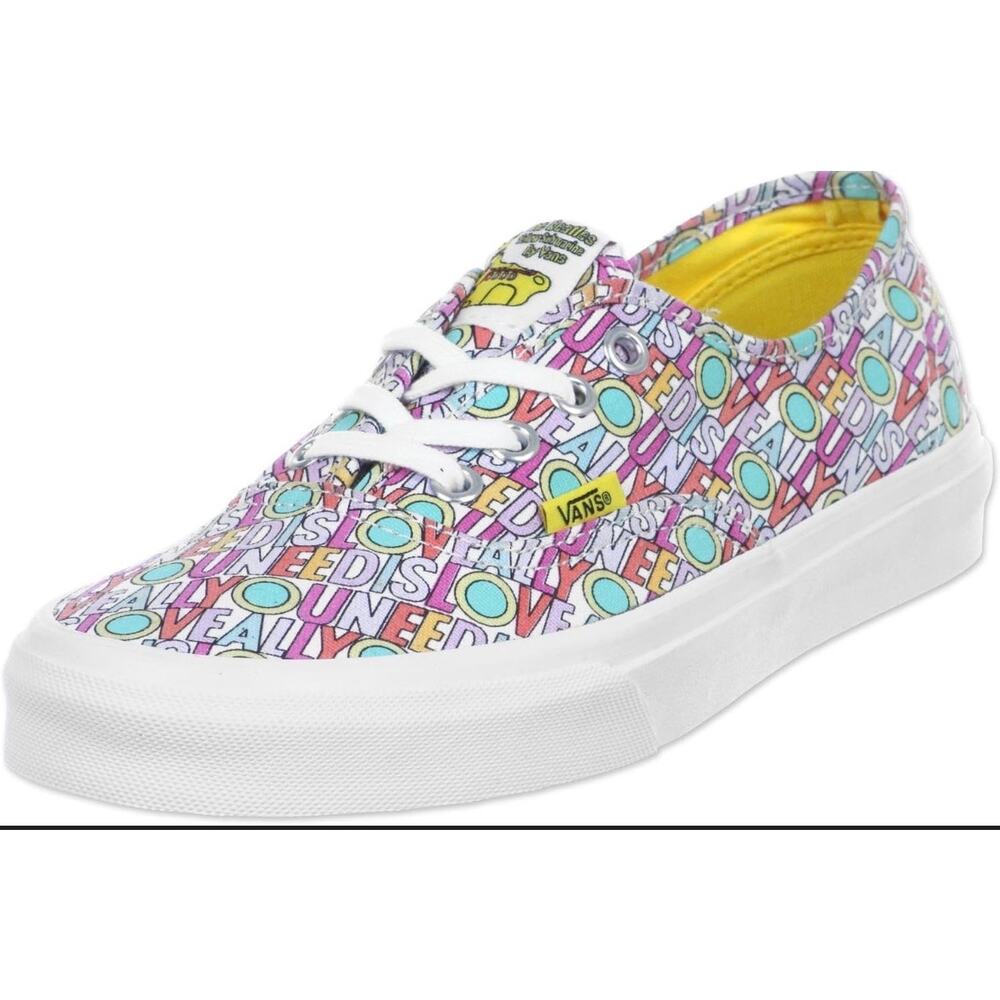 Vans The Beatles Yellow Submarine All You Need is Love Women's Size 7.5 Men's 6
